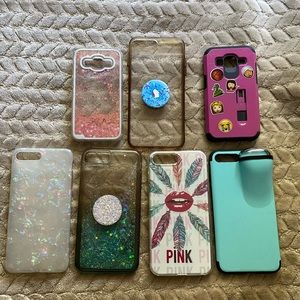 Can fit iPhone 7 or 8plus phones top 2 are Samsung